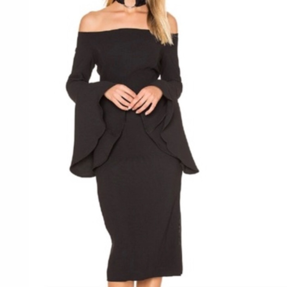 NWT Bardot Solange‎ Dress in Black Size 8 - Picture 8 of 8